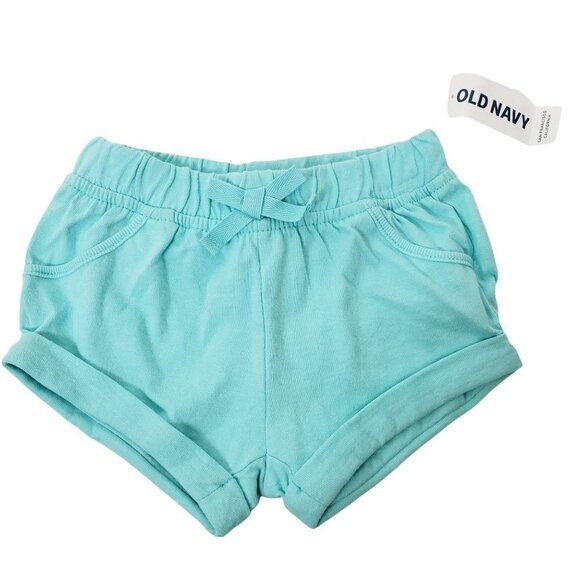 NEW Old Navy‎ Blue Aqua Pull On Shorts Infant Girl's Size 6-12 Months - Picture 7 of 7